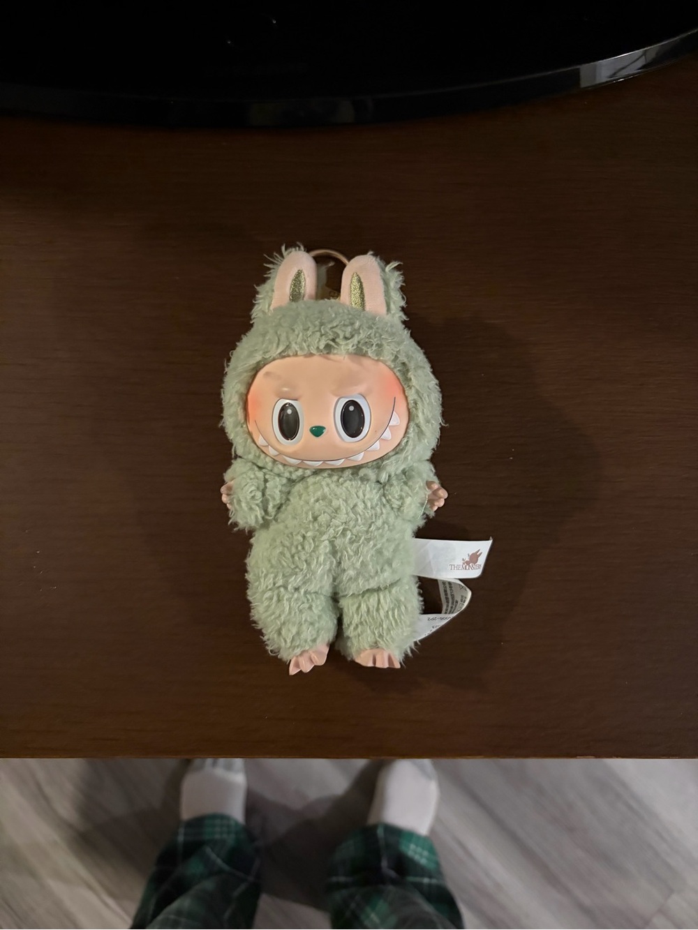 adidas Plush Bunny Character Keychain in Light Green
